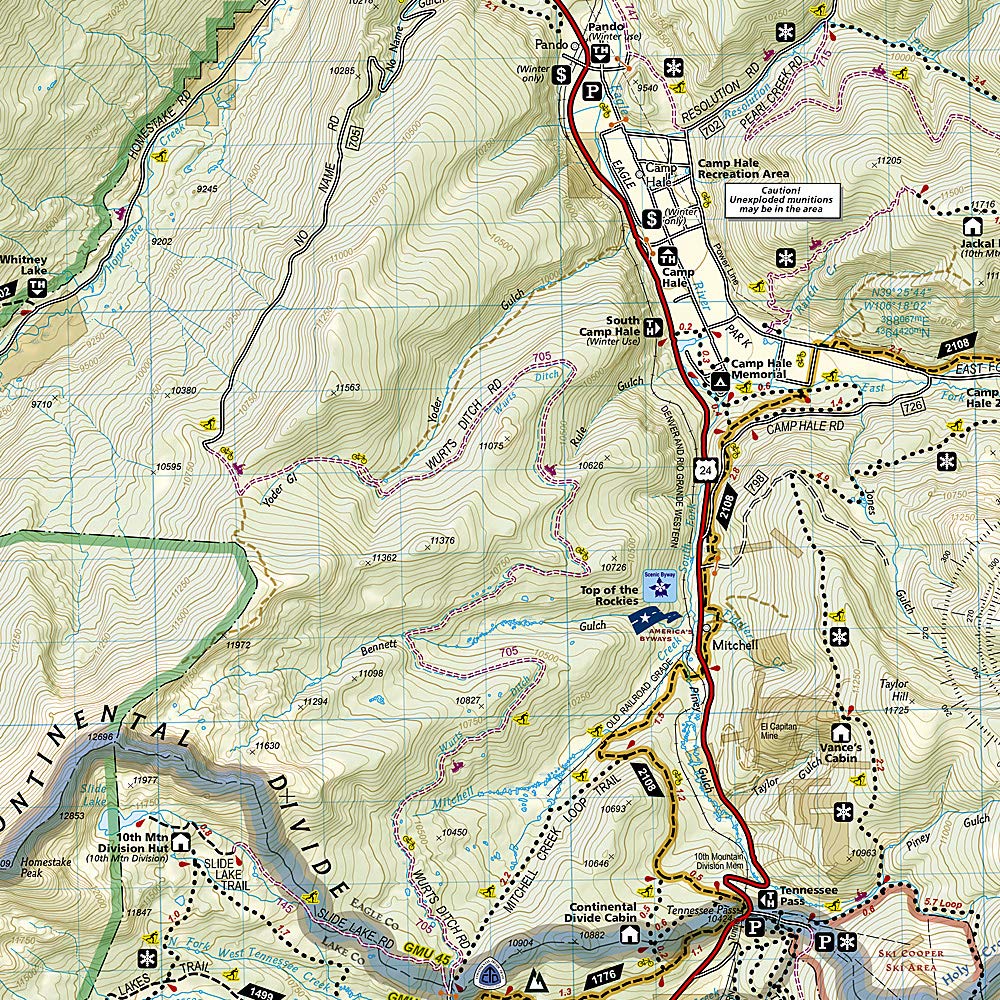 Eagles Nest and Holy Cross Wilderness Areas Map (National Geographic Trails Illustrated Map, 149) - Image 2