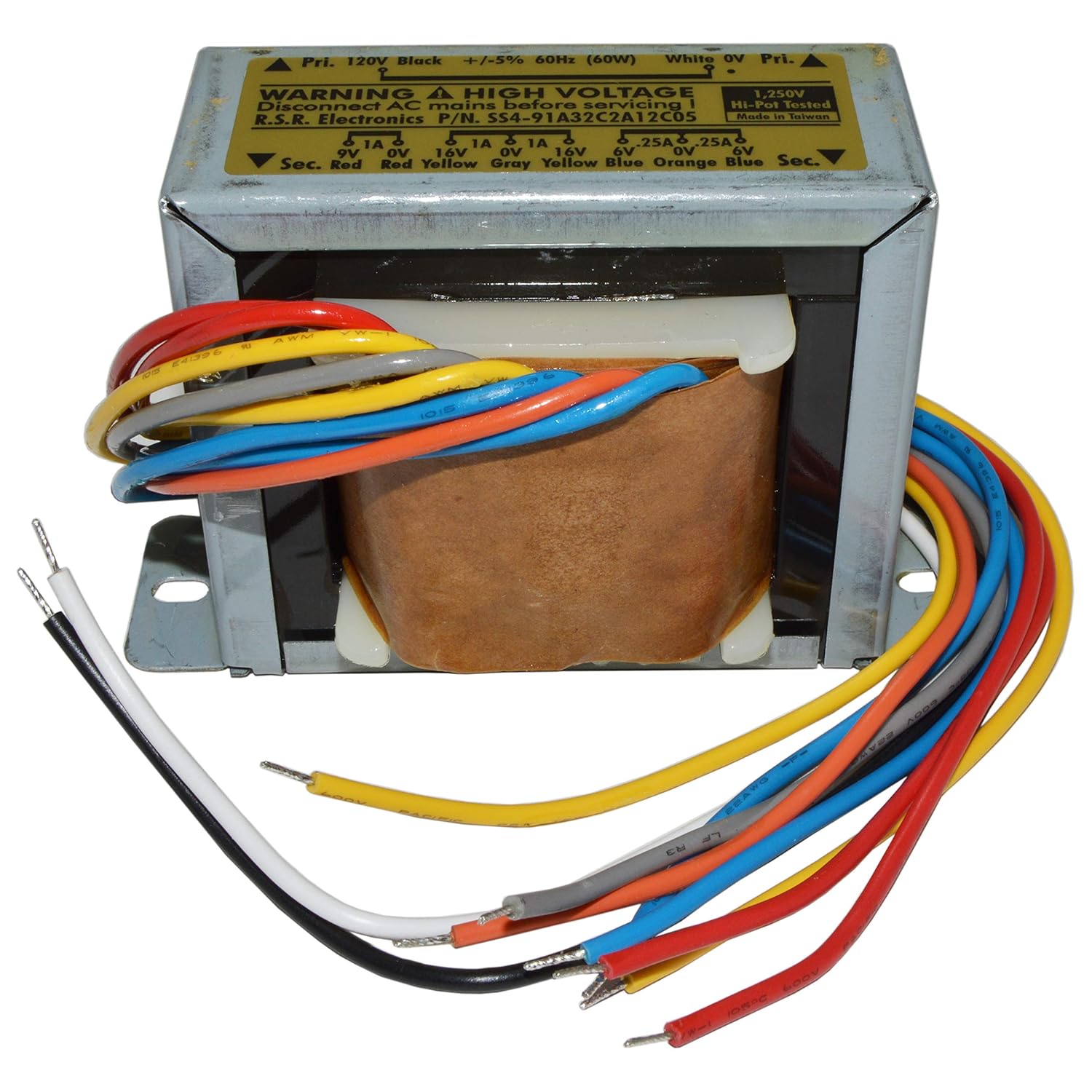 MultiTap Power Transformer, 32 VCT 1A / 12 VCT 0.25A