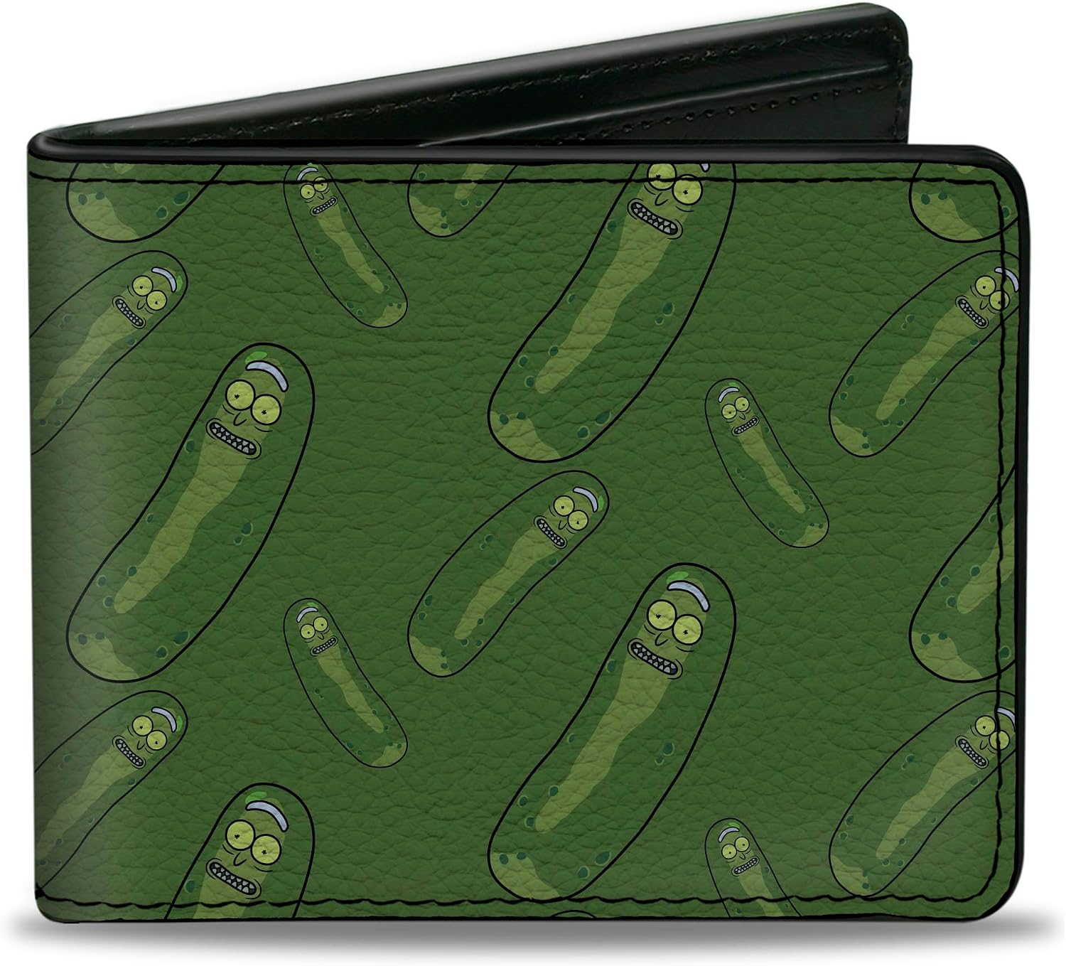 Buckle-Down Men's Bifold Wallet Rick and Morty, 4.0" x 3.5"