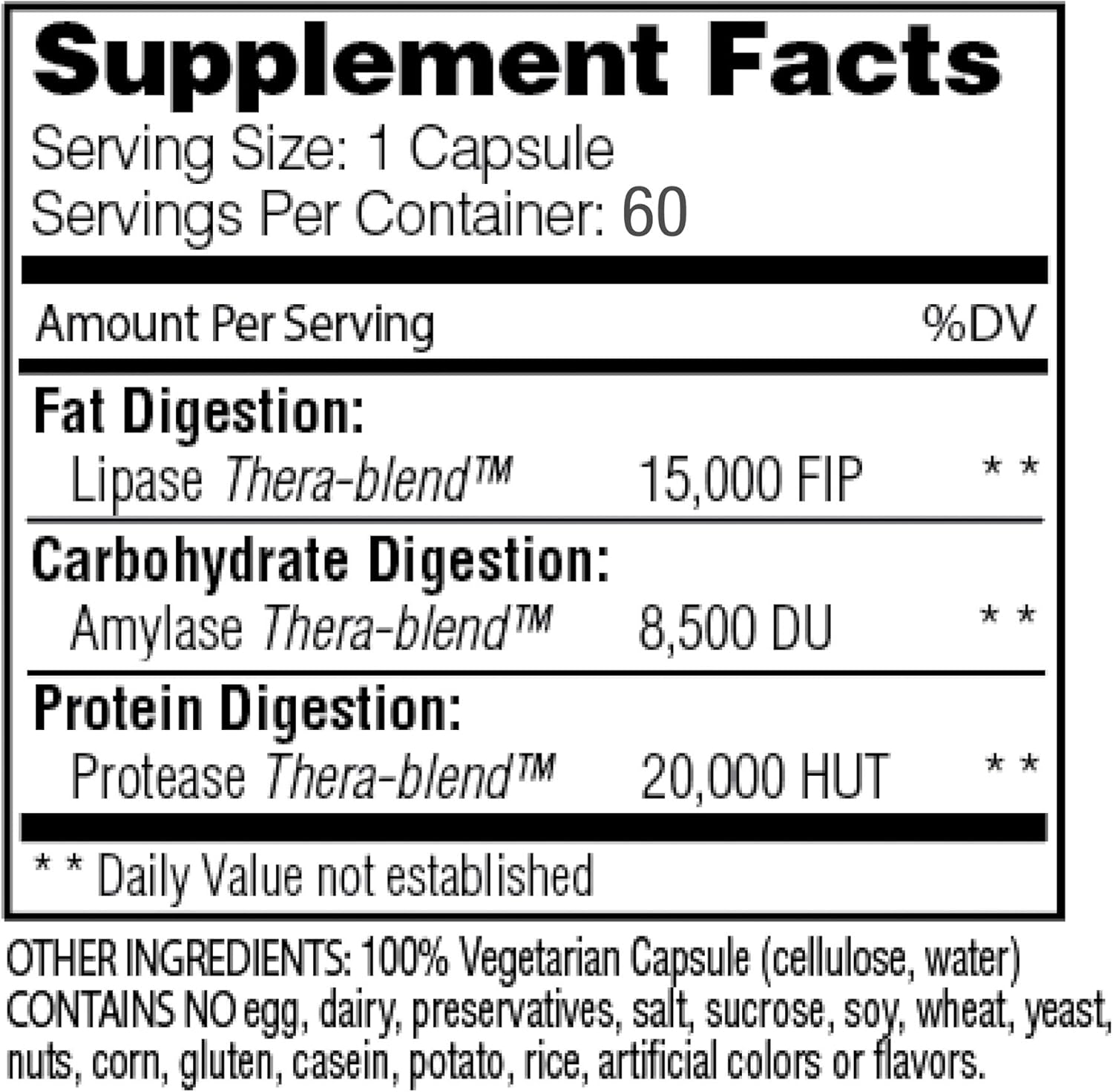 Enzymedica, Lypo Gold, Keto Supplement to Support Fat Digestion, Vegan, Non-GMO, 60 Capsules (60 Servings) (FFP) : Health & Household
