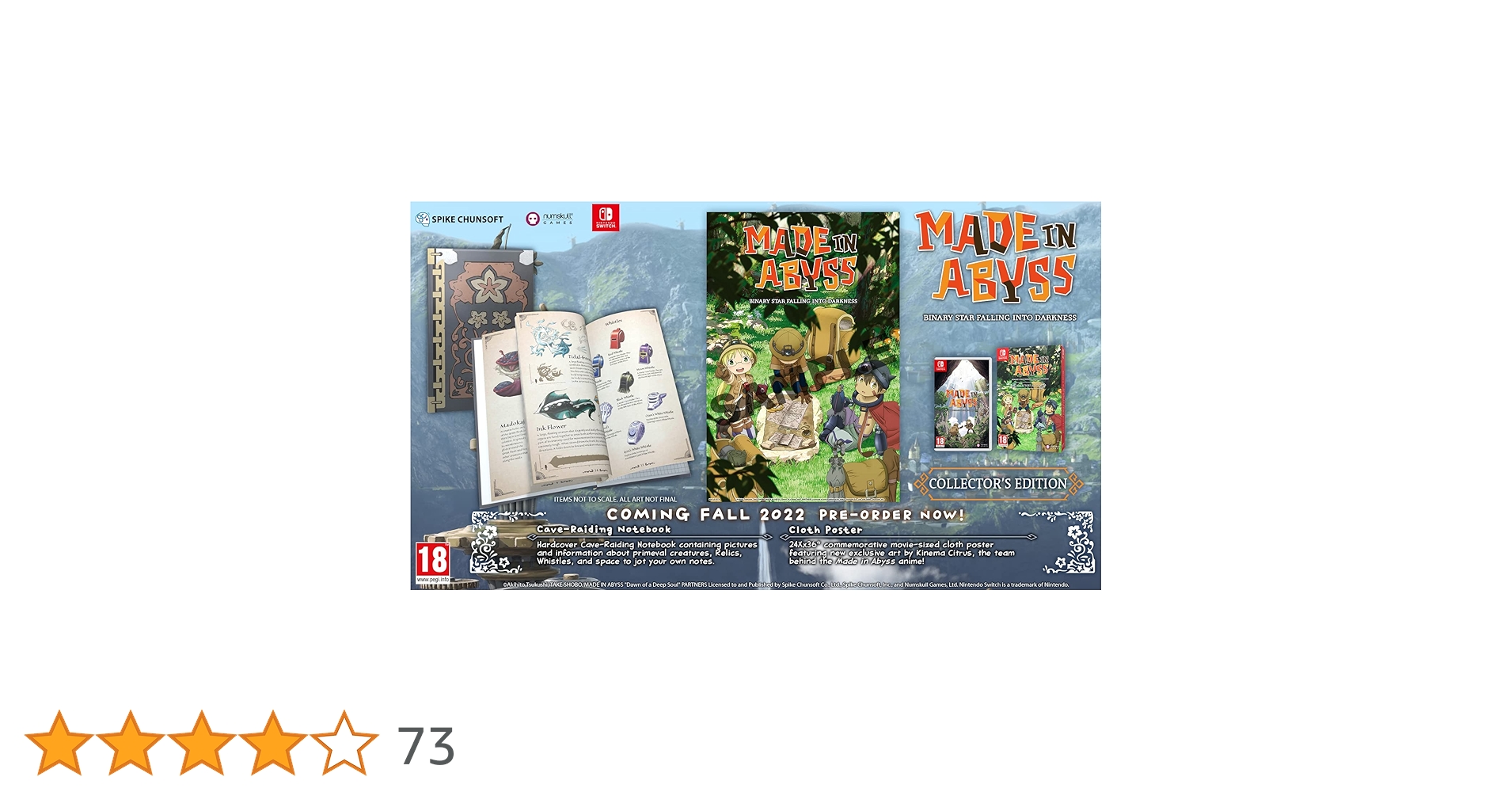 新品北米版MADE IN ABYSSコレクターズエディション switch Made in Abyss Collectors Edition (Nintendo Switch) : Amazon