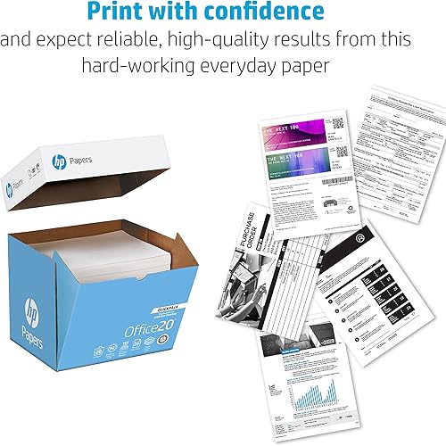 Miniatura 23 de HP Printer Paper Office 20 libras, 8.5 x 11, 1 resma Quickpack