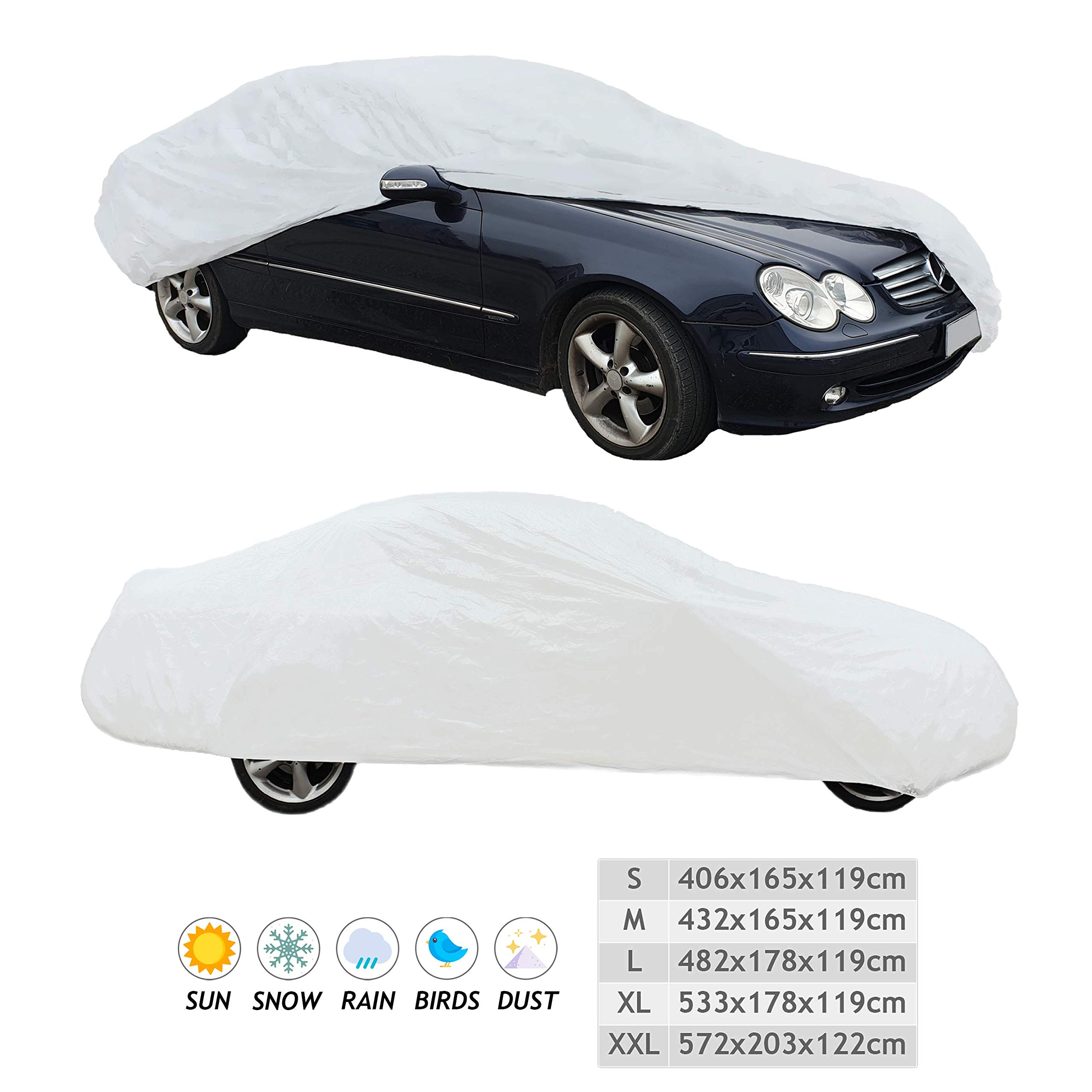 Telo Premium Copri Auto Impermeabile Resistente Elastico Universale XL