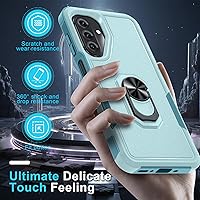 Vista 6 de Janmitta Funda para Samsung Galaxy A17 con protector de pantalla + protector de lente de cámara, resistente a prueba de golpes, funda protectora