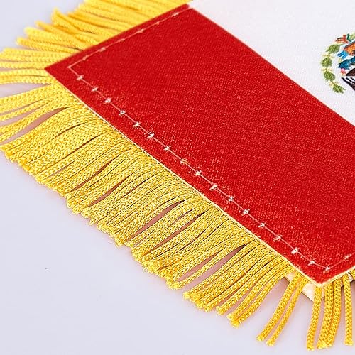 Miniatura 141 de ZXvZYT Bandera argentina colgante de ventana argentina de 3 x 5 pulgadas, mini banderas argentinas para decoración de espejo retrovisor, con ventosa