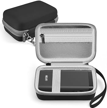 Leayjeen Label Printer Case Compatible with Nelko P21 20 Bluetooth Label Printer / PhomemoD30 D35 Labeler for Portable Bluetooth Label Printers and Accessories-BlackCase Only