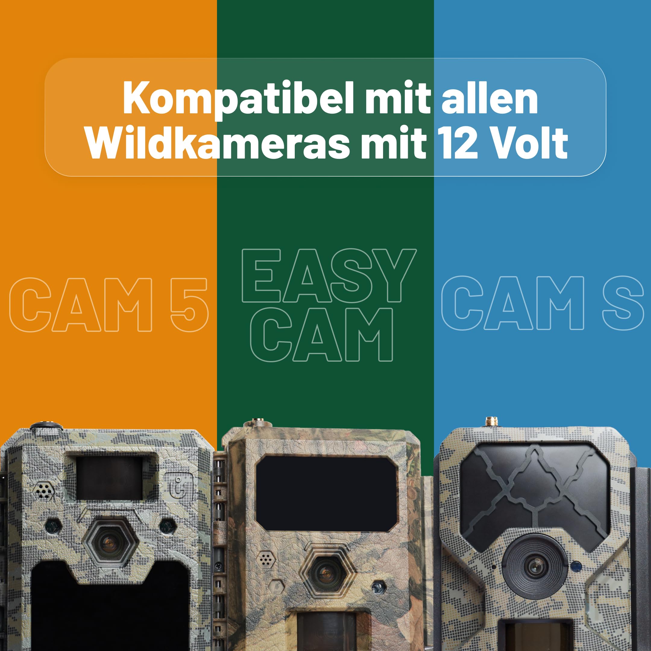 icuserver ICU Powerpack 5.0 Ah - Super Li-Ion Akku, 4-5x Langlebiger, Universal Netzteil, Kompatibel mit Allen Wildkameras mit 12 Volt und DC4017 oder DC5521 Anschluss