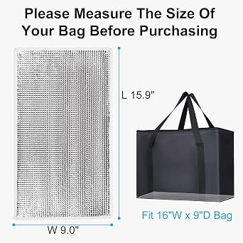 Bodaon Insulated Reusable Grocery Bags with Hard Bottom, X-Large Freezer Cooler Bag with Top, Catering Shopping Bag for Food Delivery/Travel/Groceries, Thermal Bags for Cold and Hot Food
