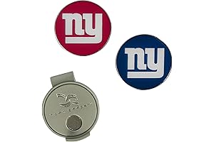 New York Giants Golf Balls and Magnetic Hat Clip Set
