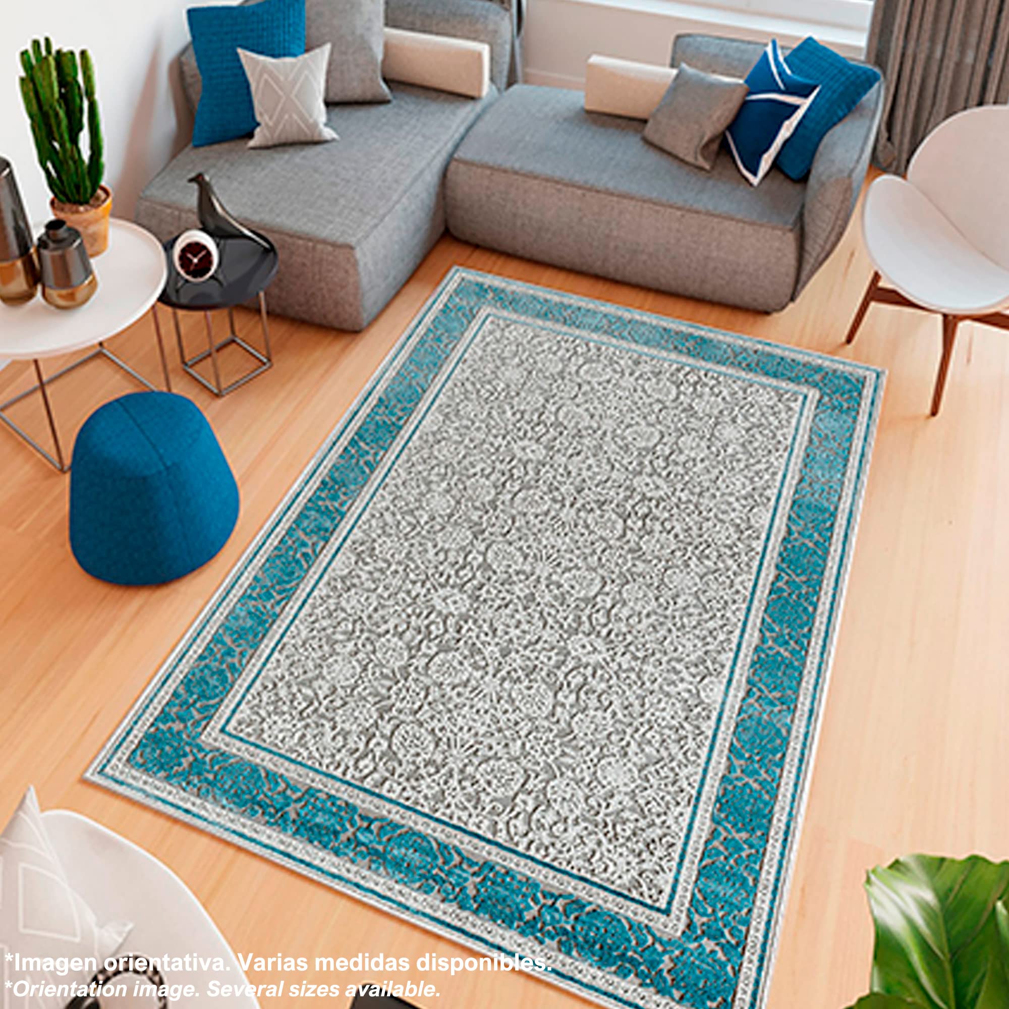 Tapis en polyester estampillé 100 x 200 cm