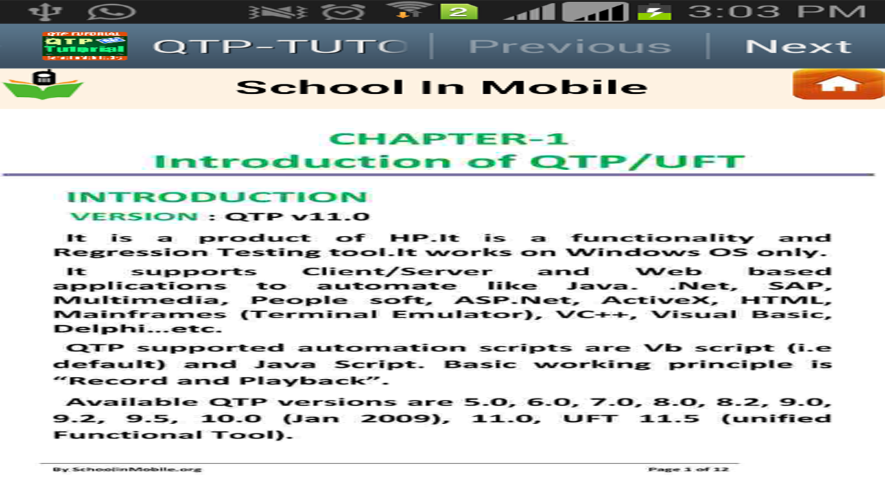 Qtp Tutorial Aplicación QTP Tutorial gratuito en Amazon Appstore