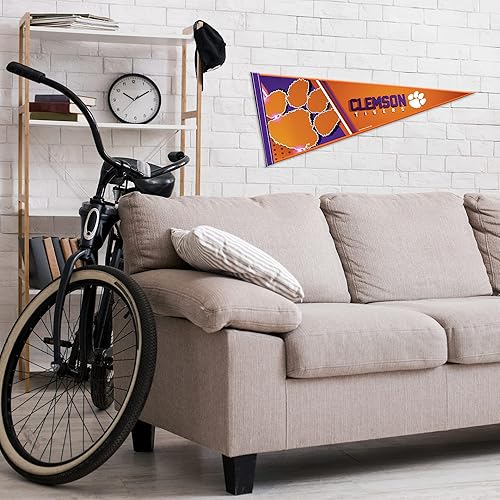 Miniatura 3 de NCAA - Banderín de fieltro suave primario de 12 x 30 pulgadas para decoración de pared, ideal para el hogar, dormitorio, decoración de cueva de