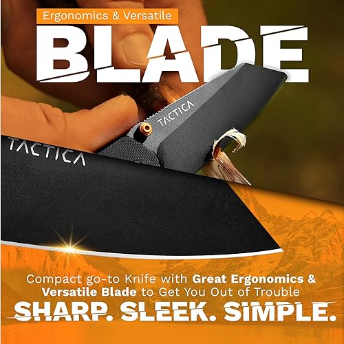 Miniatura 3 de TACTICA Cuchillo de bolsillo plegable para camping, senderismo y uso diario  Pequeño cuchillo de bolsillo EDC para hombres y mujeres  Cuchillo de