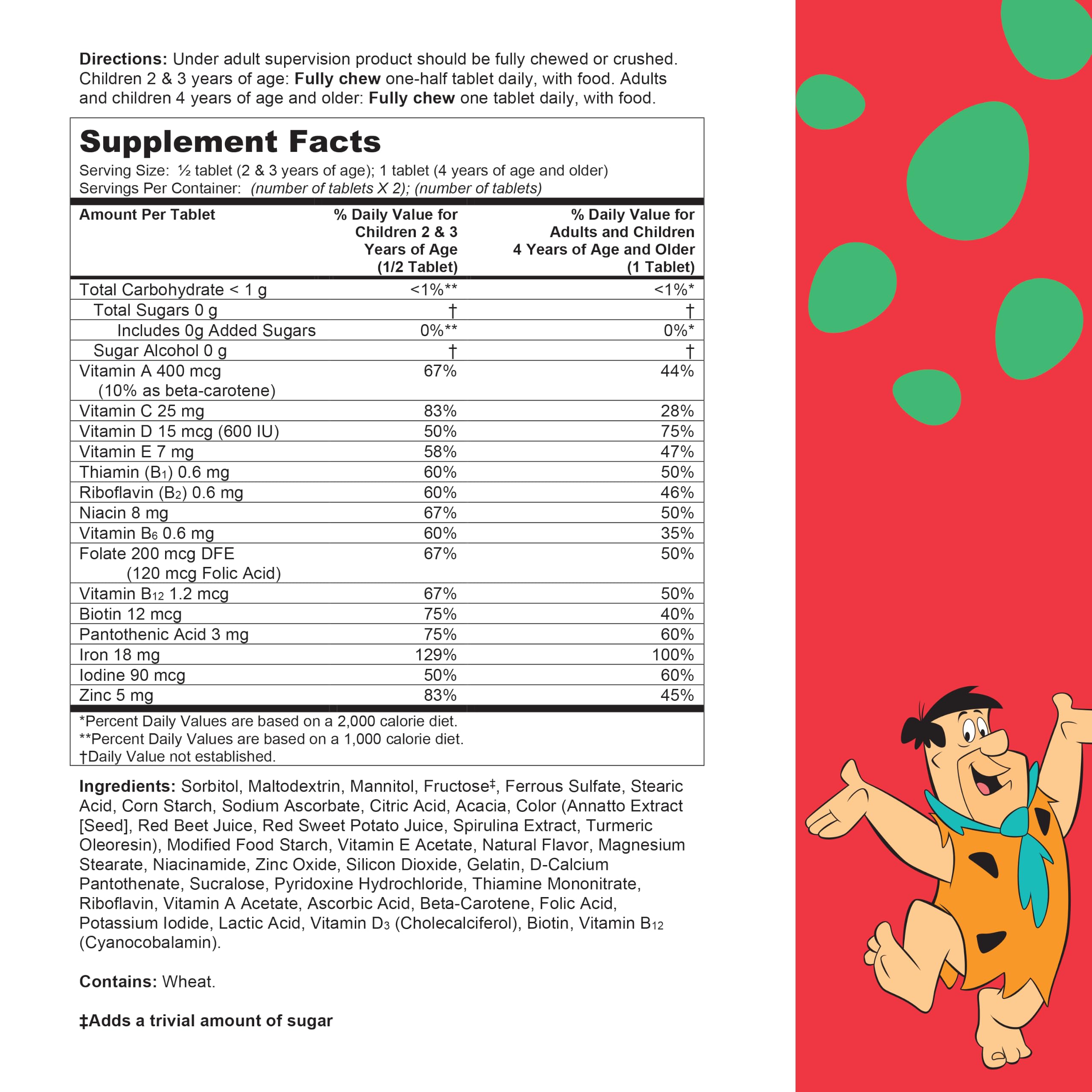 Flintstones Vitamins Chewable Kids Multivitamin with + Extra Iron for Toddler & Kid with Vitamin C, D, Vitamin B12, 160 Count (Packaging Will Vary) — Amazon image 7