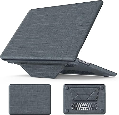 Miniatura 9 de DTangLsm Funda compatible con M3 M2 MacBook Air de 15 pulgadas modelo A3114 A2941 2024 2023 con Touch ID, carcasa rígida resistente con parachoques