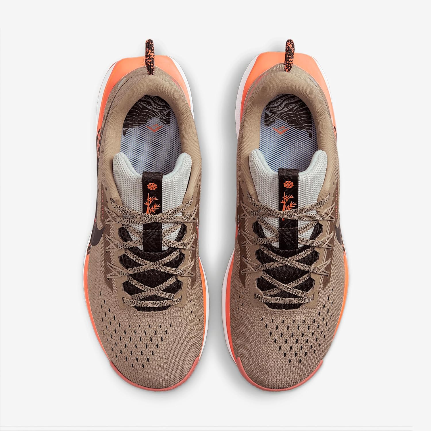 Nike Pegasus Trail 5 Women's Trail Running Shoes (DV3865-201, Khaki/Hyper Crimson/Vintage Coral/Velvet Brown) Size 11