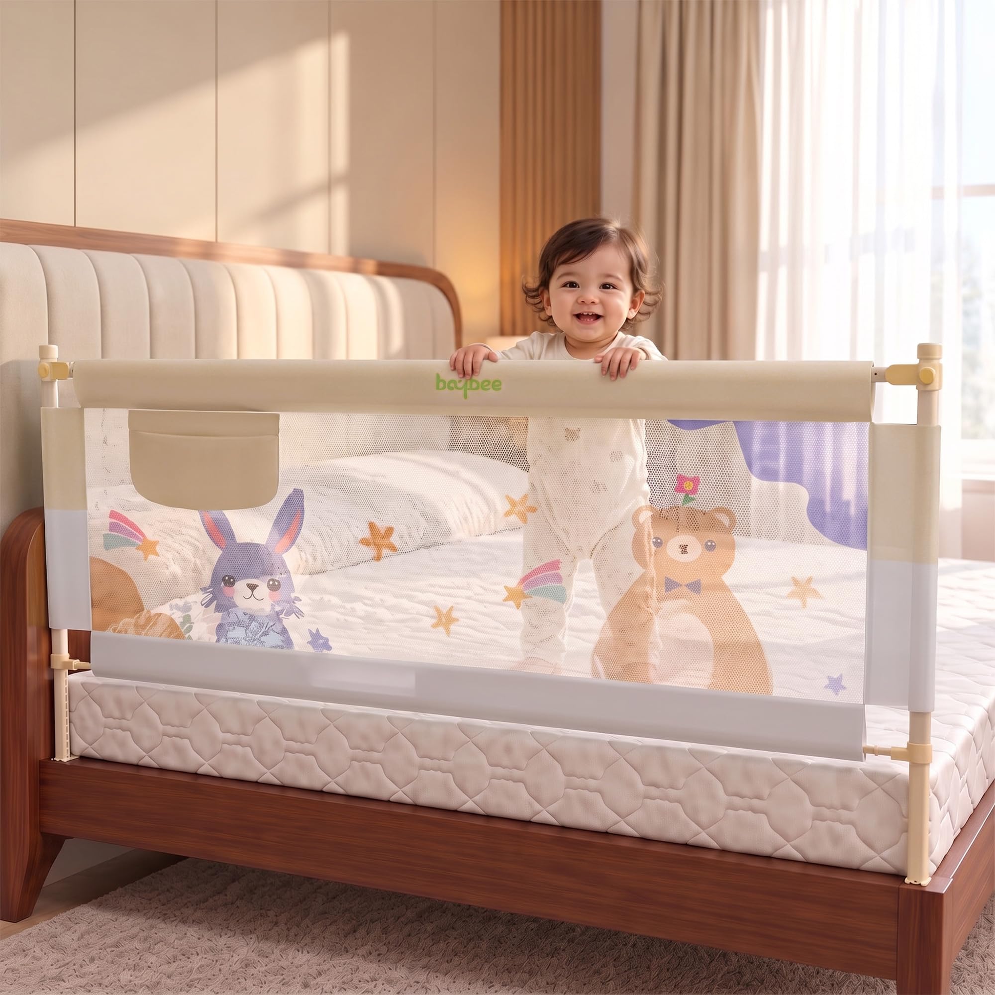 Baby Bed Rail Guard - Adjustable Safety Rail -27 Baby Bed Rail Guard - Adjustable Safety Rail -27