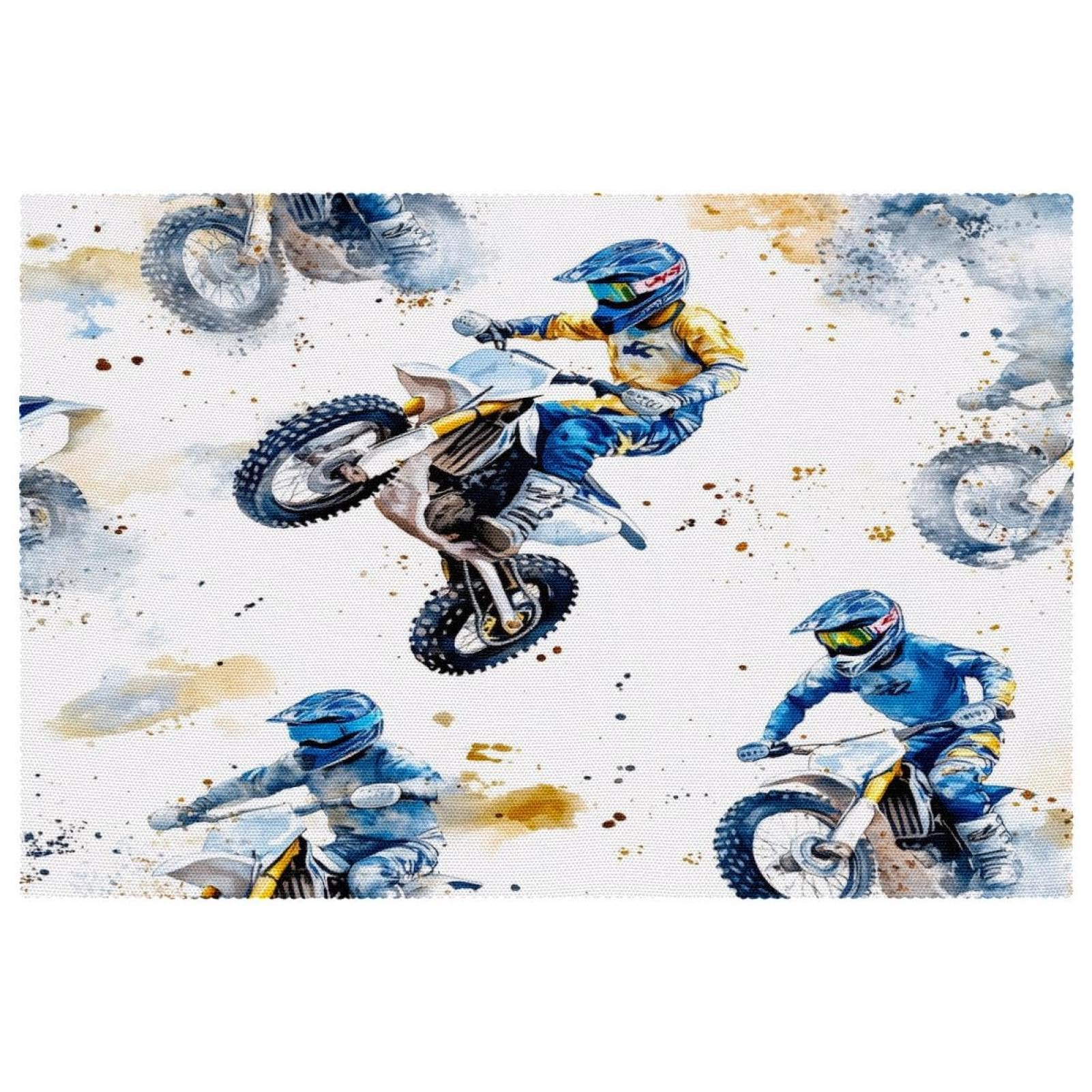 Set de table thermorésistant Motorcross : fini les marques de chaleur sur votre table en bois