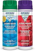 Vista 1 de Nikwax Down, Down DUO-Pack, 300ml, Wash-In Cleaning and Waterproofing adds DWR Water Repellency to Down Filled Jackets, Outerwear, Sleeping Bags