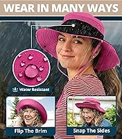 Vista 66 de GearTOP Safari Sun Hat for Men and Sun Hats for Women UV Protection UPF 50+ Hiking, Gardening, Fishing