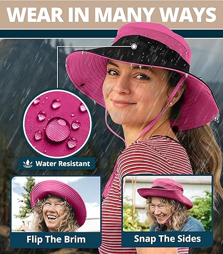 Miniatura 6 de GearTOP Safari Sun Hat for Men and Sun Hats for Women UV Protection UPF 50+ Hiking, Gardening, Fishing
