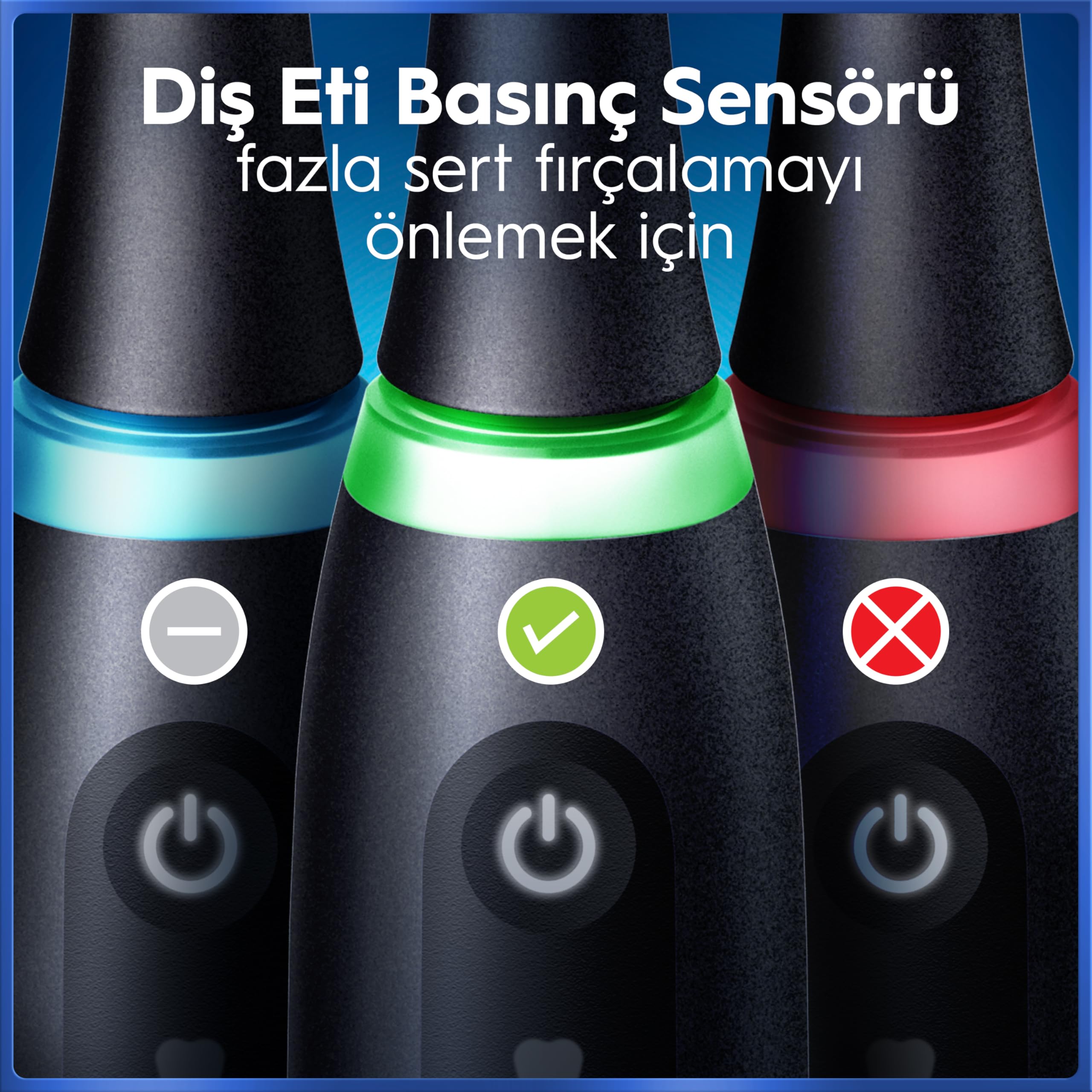 Oral-B iO5 Şarjlı/Elektrikli Diş Fırçası, 2'li Set, Mat Siyah & Beyaz, 2 Fırça Başlığı, Uzun Ömürlü Pil, Premium Seyahat Kabı