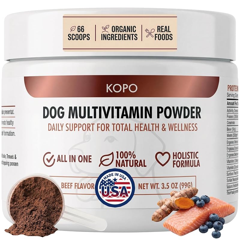 Suplemento Multivitamínico em Pó para Cães com Fígado Bovino Kopo 99 g