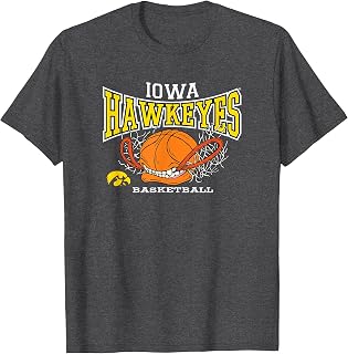 Iowa Hawkeyes Basketball Bite Dark Heather T-Shirt