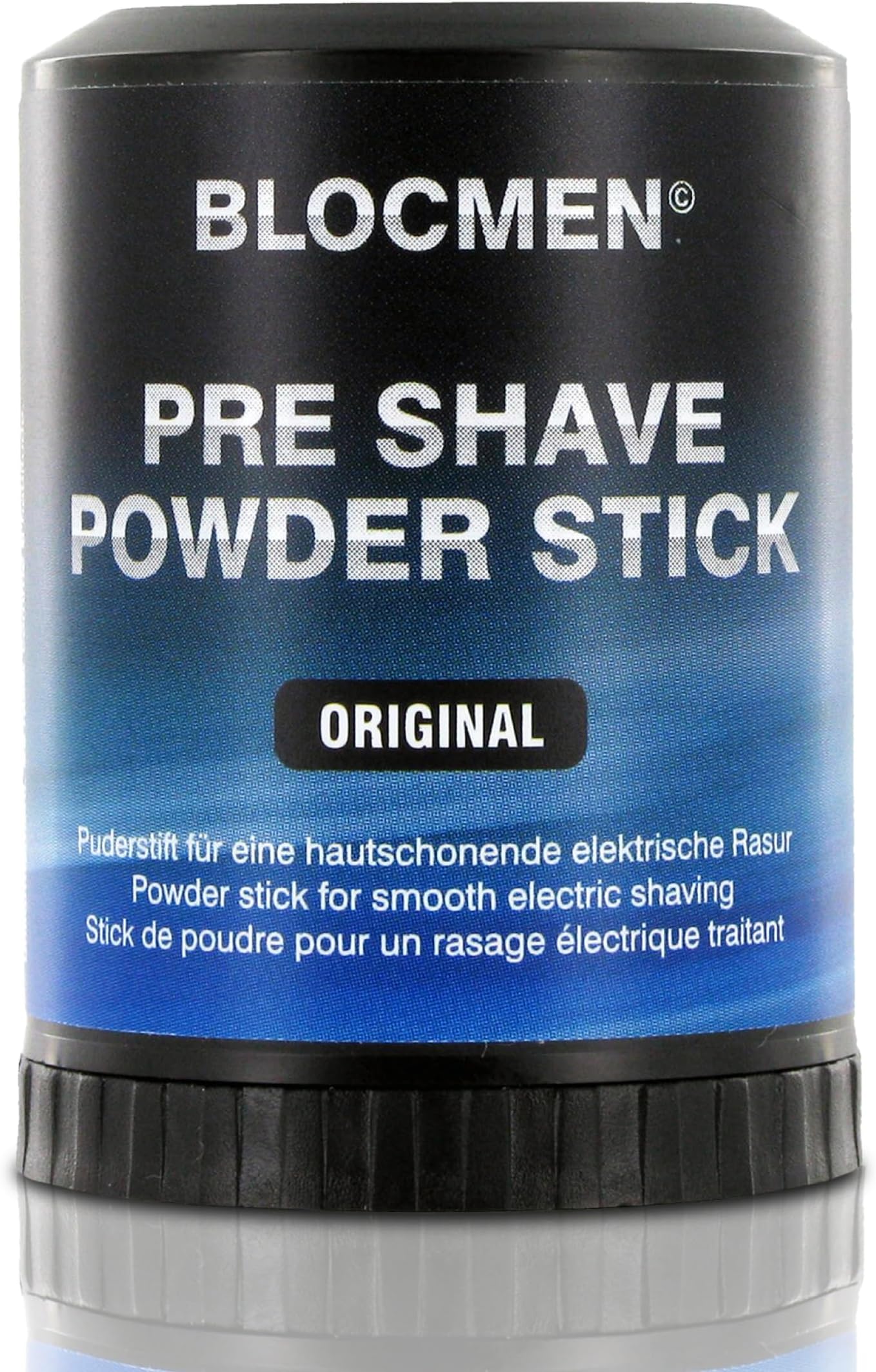 Original Pre-Shave Powder Stick 60g for a Gentle Dry Shave Without Skin Irritation - Pre-Shave Powder Stick with Menthol for Men