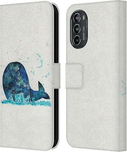 Miniatura 8 de Head Case Designs Officially Licensed Wyanne Quiet Creative Animals 2 Leather Book Wallet Case Cover Compatible with Motorola Moto G82 5G