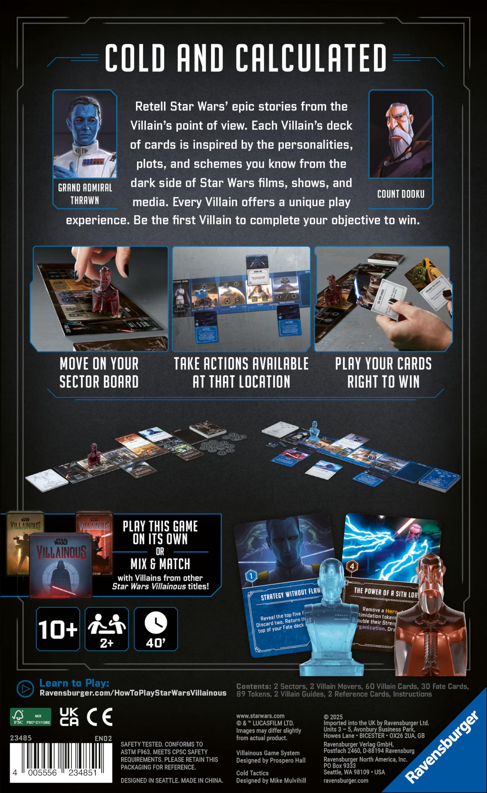 Ravensburger Star Wars Villainous Expandalone 2 Jeu de société et de cartes familial pour enfants de 10 ans et plus