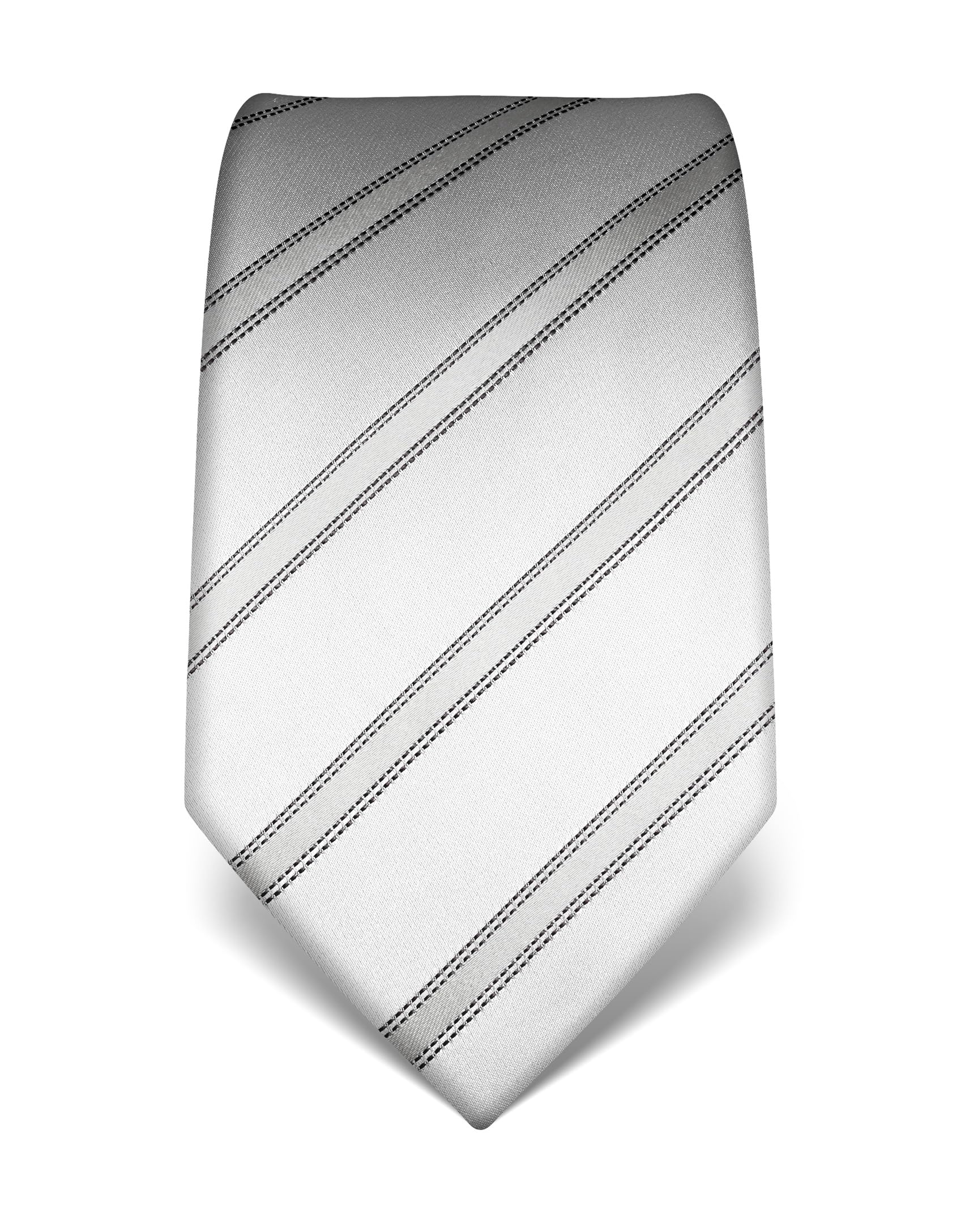 Vincenzo Boretti Herren Krawatte reine Seide gestreift edel Männer-Design zum Hemd mit Anzug für Business Hochzeit 8 cm schmal/breit
