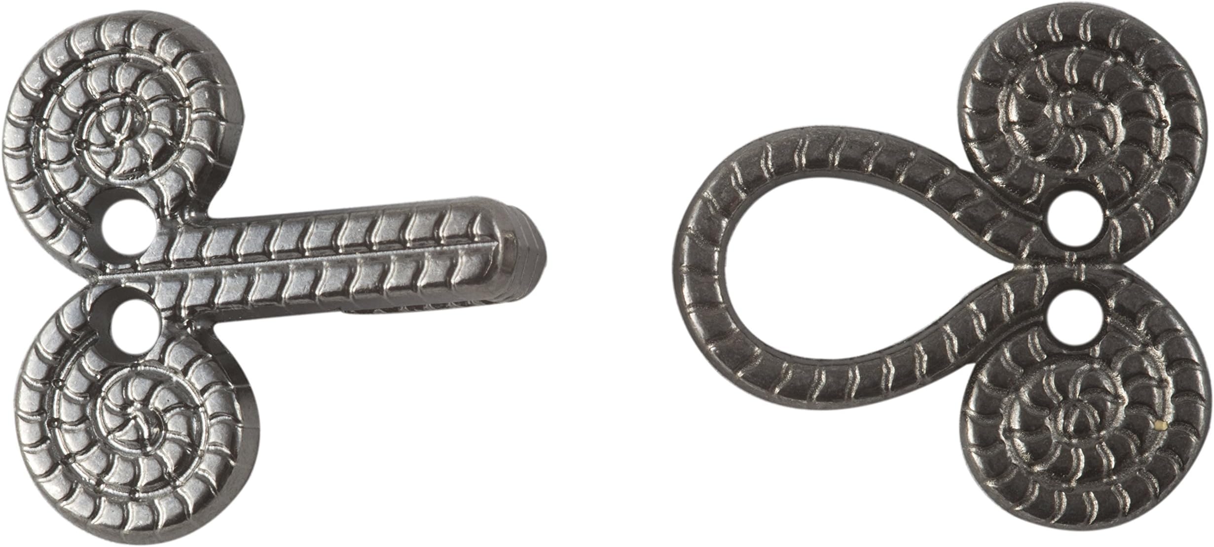 Blackened Nickel Finish Rope Hook and Eye