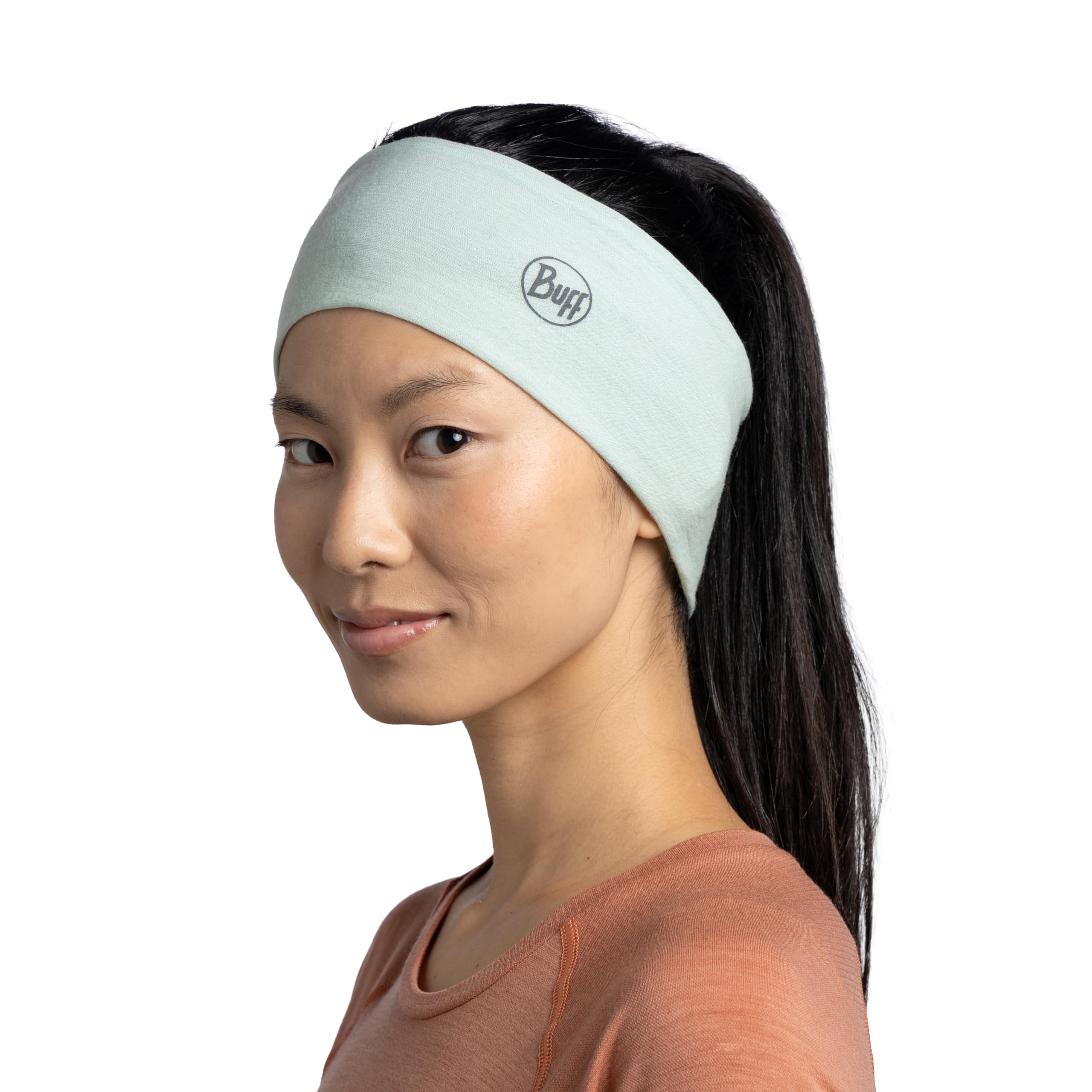 BUFF Opaska LW Merino Wool Reguluje Temperaturę, 100% Wełna Merino, na Świeżym Powietrzu, Zrównoważona, Lekka, Komfort One Size Zielony