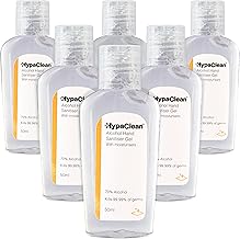 Safety First Aid Group HypaClean Antibacterial Alcohol Hand Gel 50ml Travel Size, Pack 6