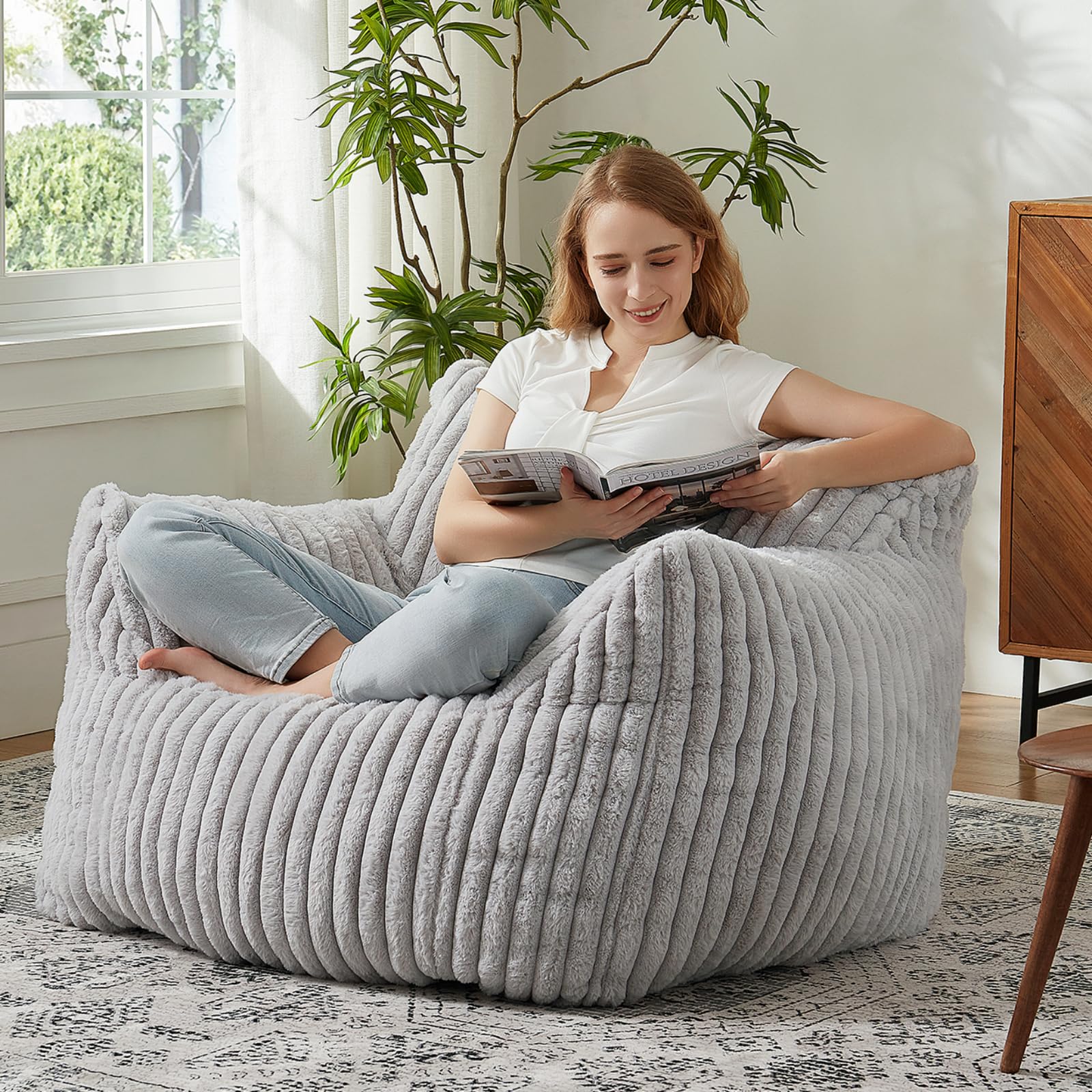 Oversized Bean Beanbag Chair Huge Sack Chair Giant Bean Bag Chairs