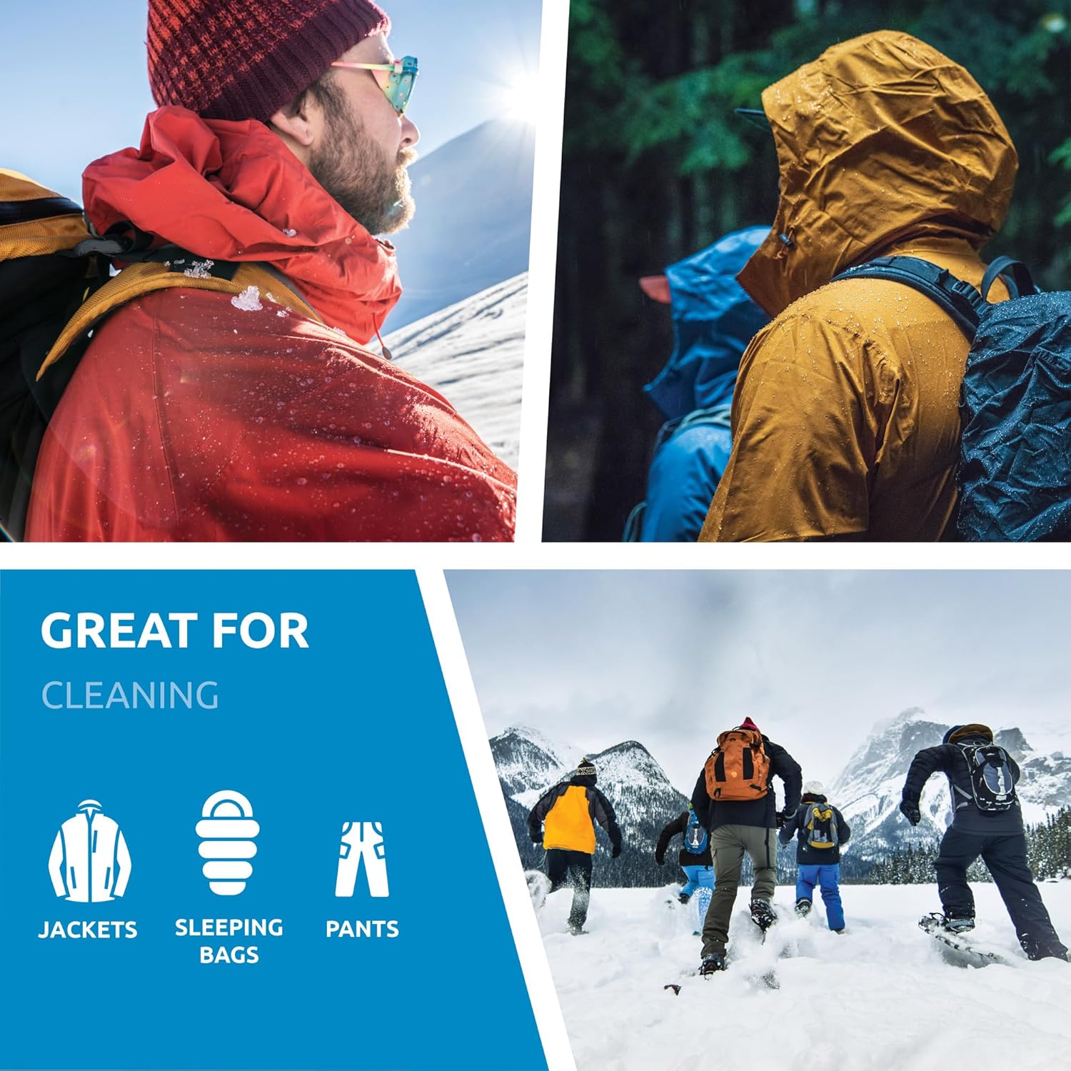 Nikwax Rug Wash 34fl oz and Tech Wash 34 fl. oz. Cleaner for Horse Blankets, Jackets, Rain Gear