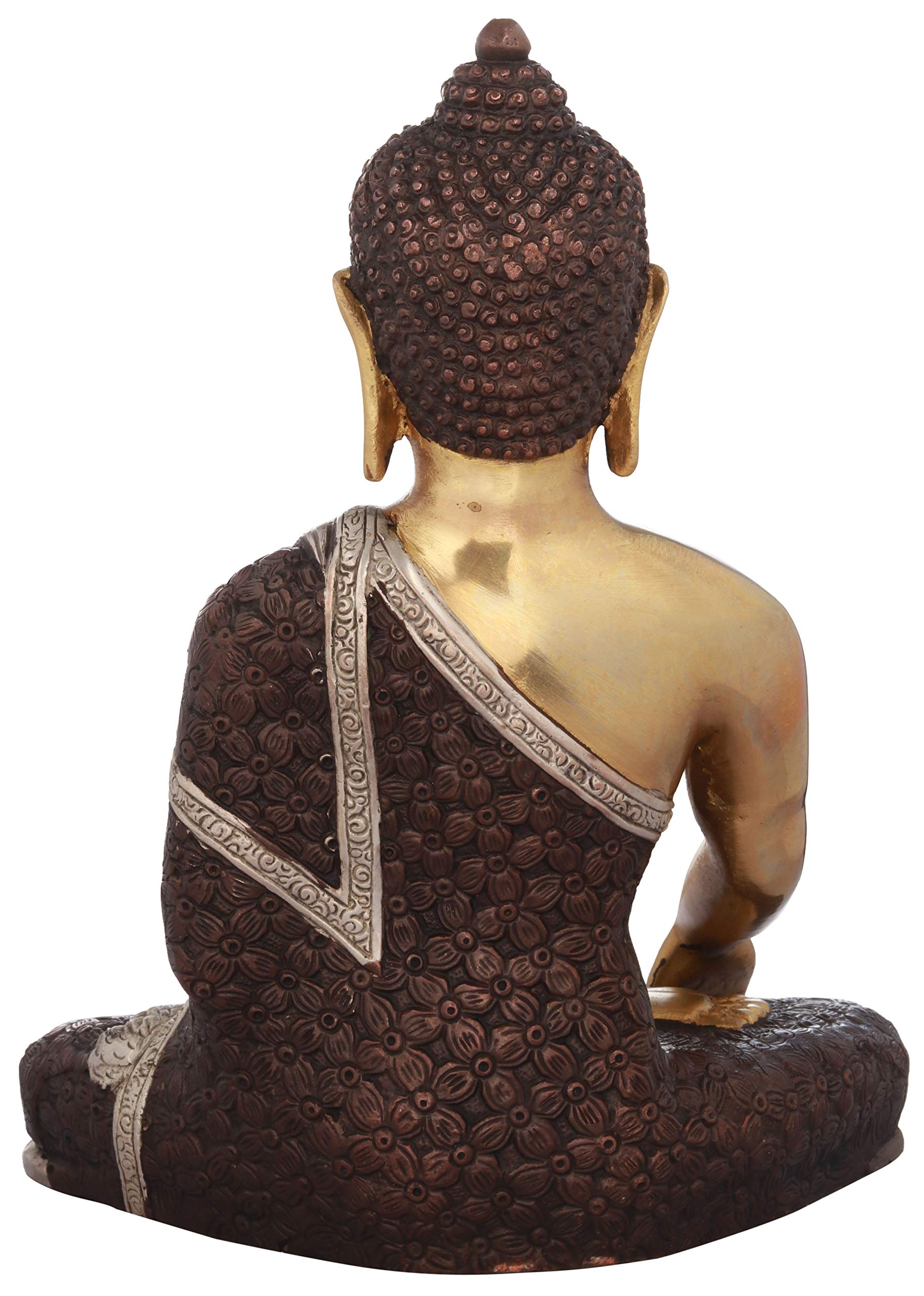 Amazon.co.jp: Exotic India ブッダの仏教 ムドラ 真鍮像 ZDU30-brown
