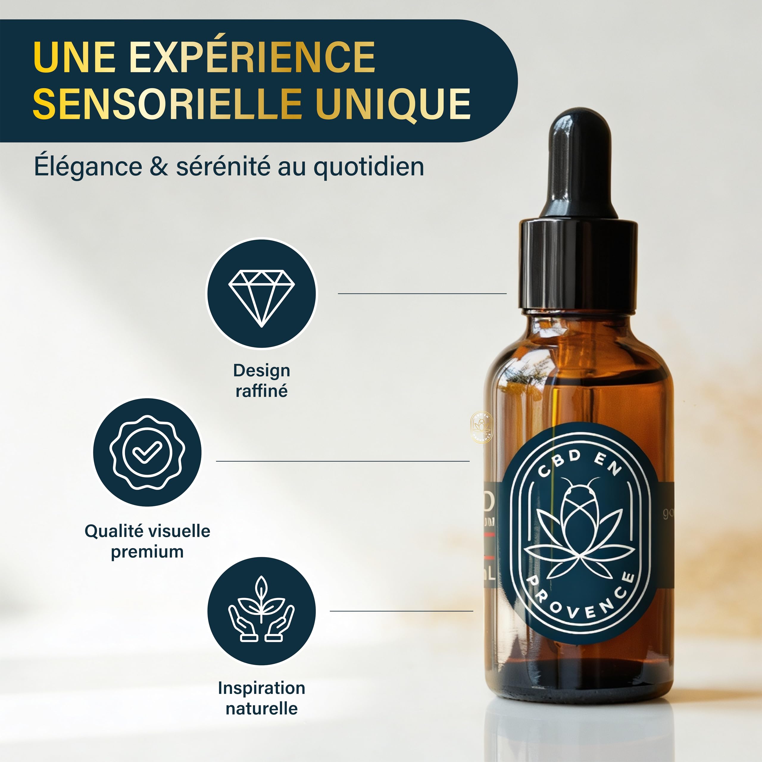 Huile Premium 20% Pressée à Froid 10ml Fabriqué en France