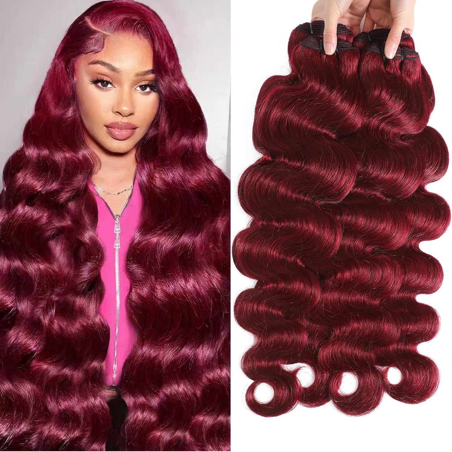 16A Raw Body Wave Bundles Human Hair 100% Human Hair Bundles,Triple Lifespan Virgin Remy Hair Extensions,Keep Texture Silky Soft After Multiple Washes (Body Wave 4 Bundles, 16 18 20 22 Inch)