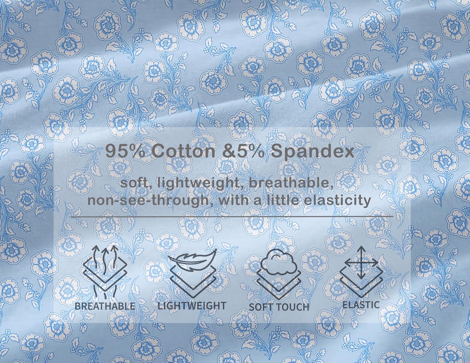 Ekouaer Cotton Nightgowns for Women Long Sleeve Nightgown Full Length Night Gown Soft Comfy Nightdress Button Sleep Shirts - Image 6