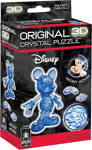 Vista 17 de BePuzzled Disney Minnie and Mickey Mouse Heart Deluxe Original 3D Crystal Puzzle, a partir de 12 años Disney Minnie y Mickey