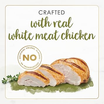Purina Fancy Feast Wet Cat Food Gourmet Naturals White Meat Chicken Recipe in Wet Cat Food Gravy - (Pack of 12) 3 oz. Cans