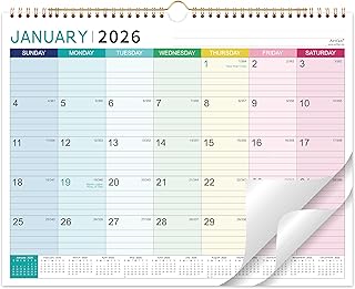 2026 Calendar - 2026 Wall Calendar, January 2026 - December 2026, 12 Monthly Calendar with Thick Paper, 15" x 11.5", Hangi
