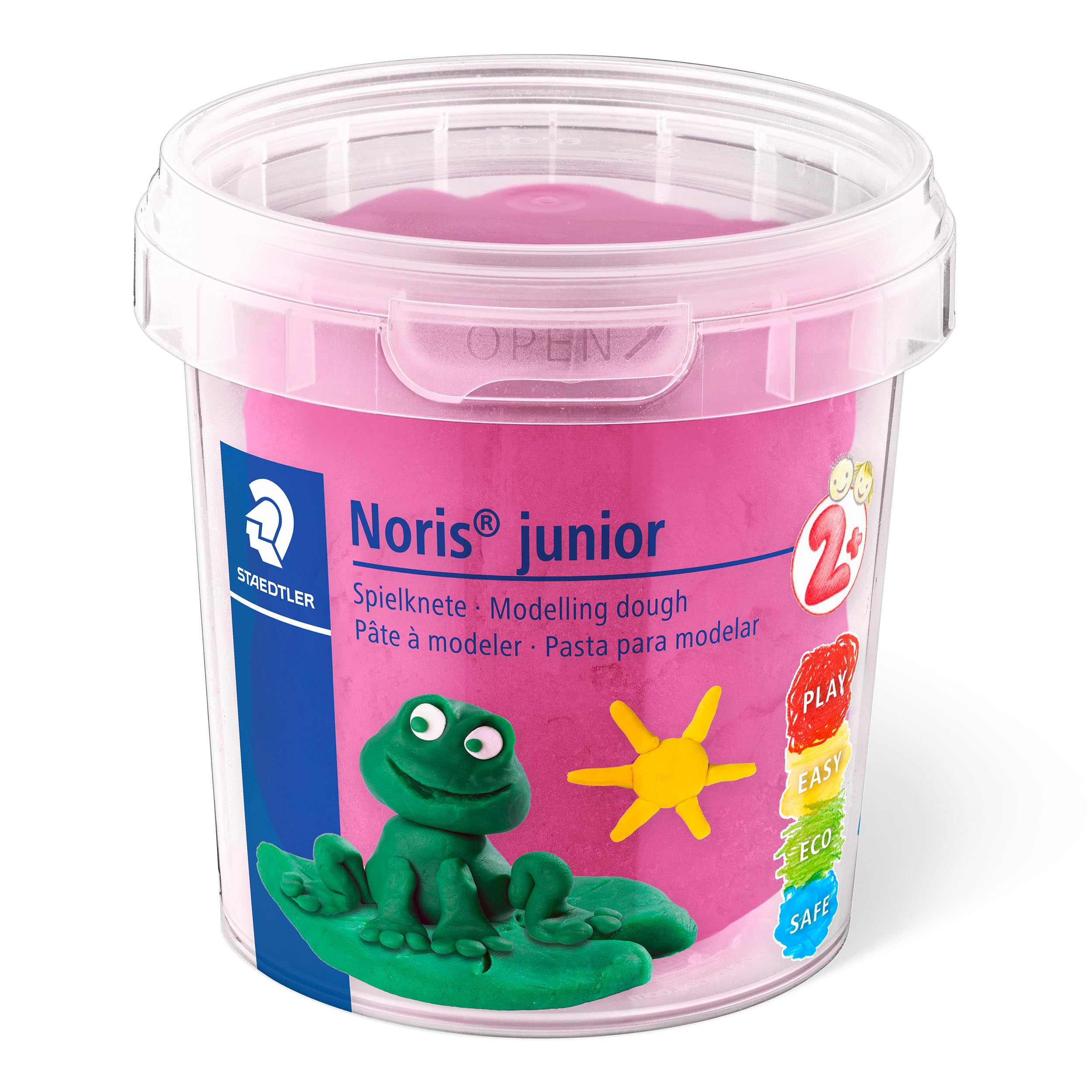 STAEDTLER Kids Modelling Dough - Noris Junior - 4 Assorted Colours - Set of 4, 813F SLE, Sonderfarben - Image 4