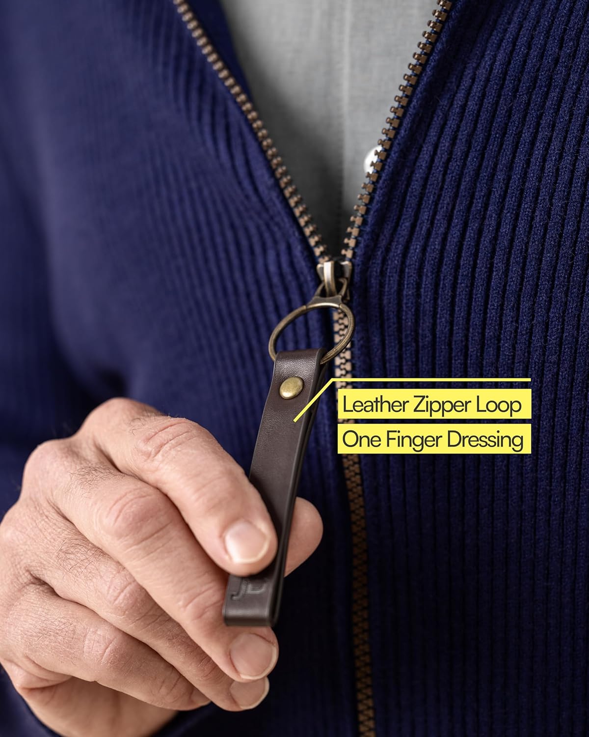Joe & Bella Magnetic Zipper Sweater | Men’s Magnetic Closure Shirt | Adaptive Clothing for Men
