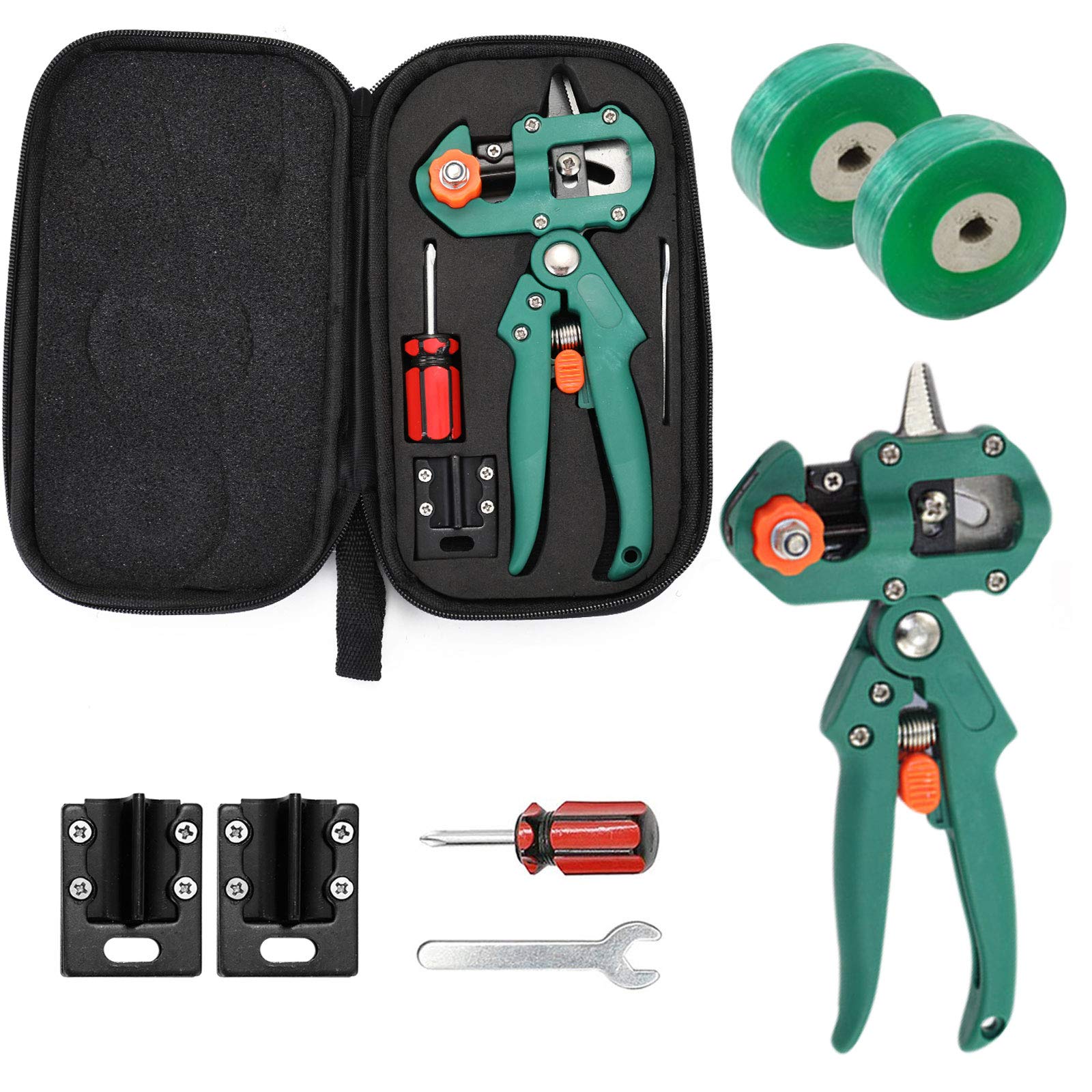 Forbici per Innesto e Potatura Forbici Innesto Professionale Kit, Giardino Innesto Kit Professionali Cesoia Forbici da Potatura Set da Giardinaggio, Lame Intercambiabili, Lama Affilata, Ottimo Regalo