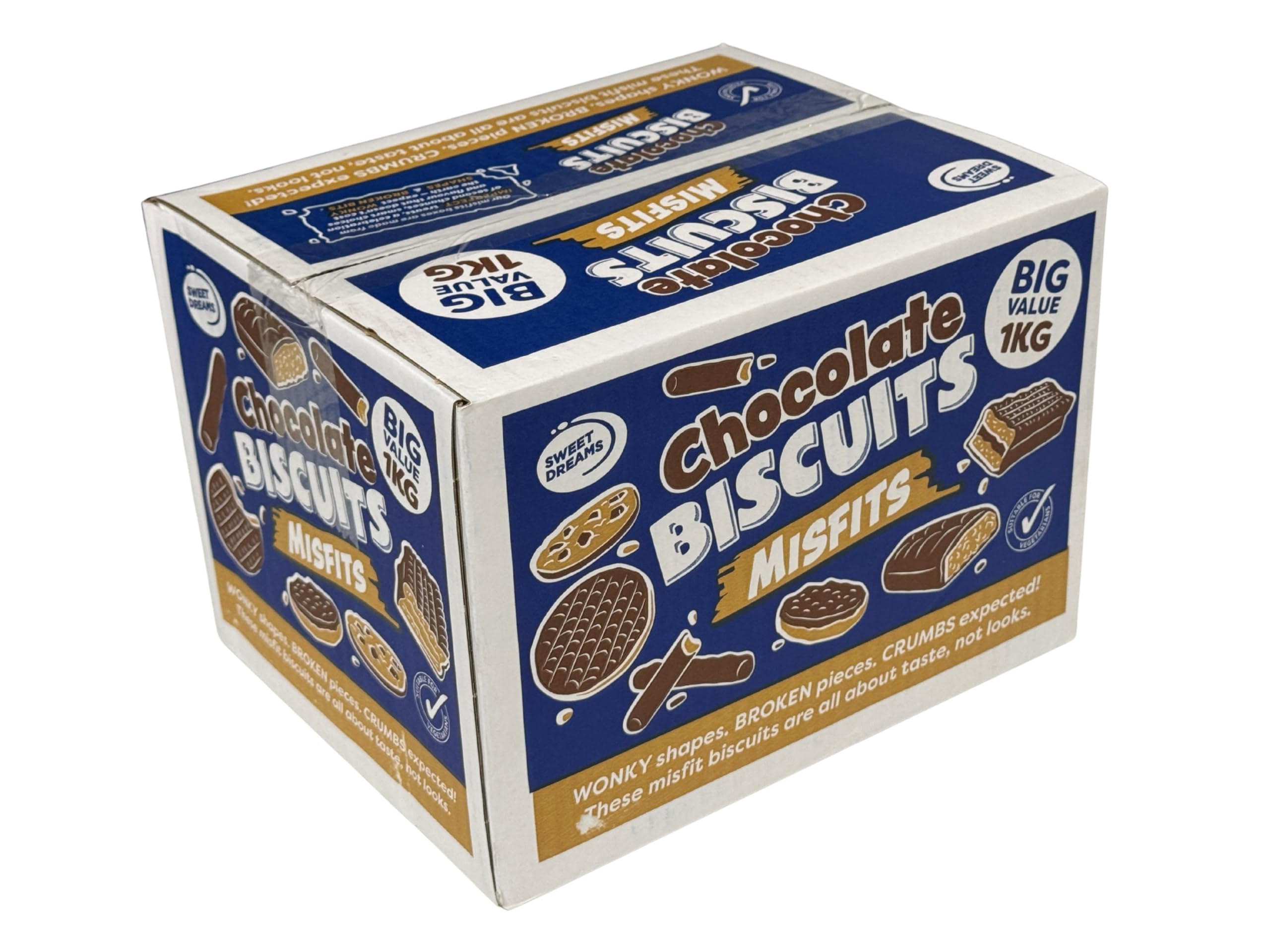 Broken Chocolate Biscuits Assortment 1 KG, Mega Assorted Biscuits
