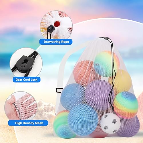 Miniatura 4 de GSE Games & Sports Expert 24x3630x40 X-Large Mesh Sports Equipment Drawstring Bag for Soccers, Basketballs, Footballs