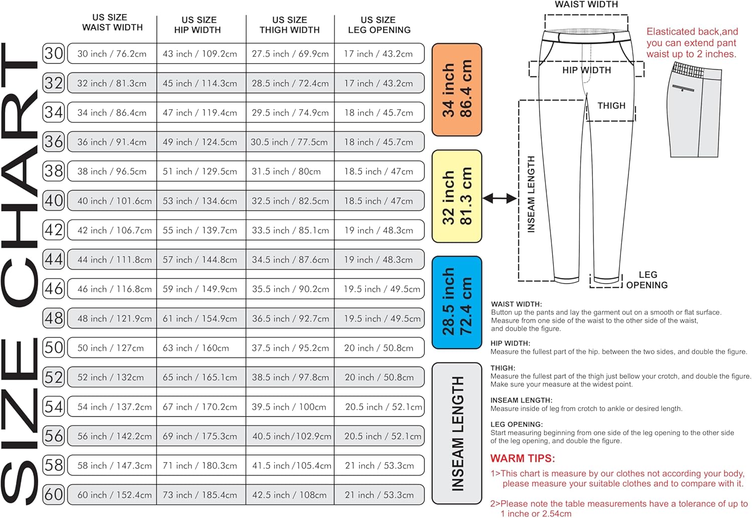 AKA Half Elastic Wrinkle Free Flat Front Men's Slacks – Relaxed Fit Twill Casual Pant - Image 4